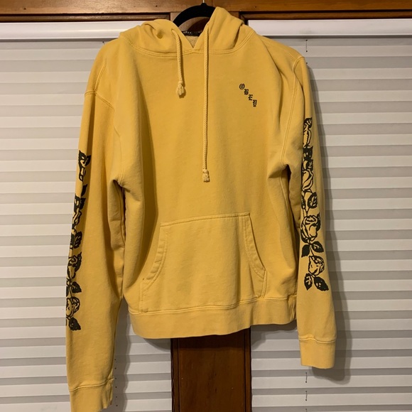 yellow obey hoodie